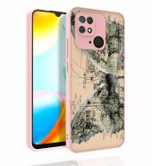 Xiaomi Redmi 10C Kılıf Desenli Kamera Korumalı Parlak Zore Nora Kapak - 6