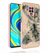 Xiaomi Redmi Note 9 Pro Kılıf Desenli Kamera Korumalı Parlak Zore Nora Kapak - 6
