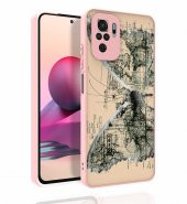 Xiaomi Redmi Note 10 Kılıf Desenli Kamera Korumalı Parlak Zore Nora Kapak - 6