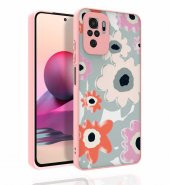 Xiaomi Redmi Note 10 Kılıf Desenli Kamera Korumalı Parlak Zore Nora Kapak - 7