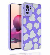 Xiaomi Redmi Note 10 Kılıf Desenli Kamera Korumalı Parlak Zore Nora Kapak - 8