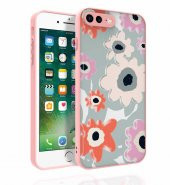 Apple iPhone 8 Plus Kılıf Desenli Kamera Korumalı Parlak Zore Nora Kapak - 7