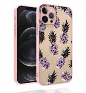 Apple iPhone 12 Pro Kılıf Desenli Kamera Korumalı Parlak Zore Nora Kapak - 3