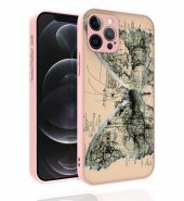 Apple iPhone 12 Pro Kılıf Desenli Kamera Korumalı Parlak Zore Nora Kapak - 6