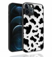 Apple iPhone 12 Pro Max Kılıf Desenli Kamera Korumalı Parlak Zore Nora Kapak - 4