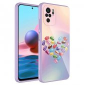 Xiaomi Poco M5S Kılıf Kamera Korumalı Desenli Sert Silikon Zore Epoksi Kapak - 2