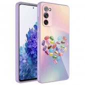 Galaxy S20 FE Kılıf Kamera Korumalı Desenli Sert Silikon Zore Epoksi Kapak - 4
