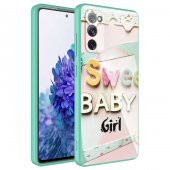 Galaxy S20 FE Kılıf Kamera Korumalı Desenli Sert Silikon Zore Epoksi Kapak - 7