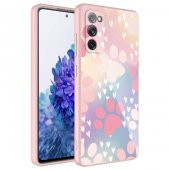 Galaxy S20 FE Kılıf Kamera Korumalı Desenli Sert Silikon Zore Epoksi Kapak - 8