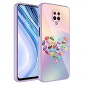 Xiaomi Redmi Note 9S Kılıf Kamera Korumalı Desenli Sert Silikon Zore Epoksi Kapak - 4