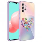 Galaxy A32 4G Kılıf Kamera Korumalı Desenli Sert Silikon Zore Epoksi Kapak - 4