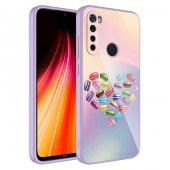 Xiaomi Redmi Note 8 Kılıf Kamera Korumalı Desenli Sert Silikon Zore Epoksi Kapak - 3