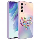 Galaxy S21 FE Kılıf Kamera Korumalı Desenli Sert Silikon Zore Epoksi Kapak thumbnail 4