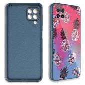 Galaxy M22 Kılıf Kamera Korumalı Desenli Sert Silikon Zore Epoksi Kapak - 2