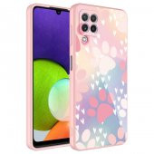 Galaxy M22 Kılıf Kamera Korumalı Desenli Sert Silikon Zore Epoksi Kapak - 8