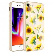 Apple iPhone 8 Kılıf Kamera Korumalı Desenli Sert Silikon Zore Epoksi Kapak - 1