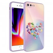 Apple iPhone 8 Plus Kılıf Kamera Korumalı Desenli Sert Silikon Zore Epoksi Kapak - 9