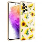 Galaxy A73 Kılıf Kamera Korumalı Desenli Sert Silikon Zore Epoksi Kapak - 4