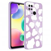 Xiaomi Poco C40 Kılıf Kamera Korumalı Desenli Sert Silikon Zore Epoksi Kapak - 1