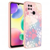 Xiaomi Poco C40 Kılıf Kamera Korumalı Desenli Sert Silikon Zore Epoksi Kapak - 8