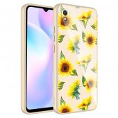 Xiaomi Redmi 9A Kılıf Kamera Korumalı Desenli Sert Silikon Zore Epoksi Kapak - 4