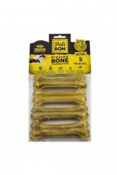 Delibon Deri Press Köpek Kemik 12cm S Boy 4lü Paket Naturel - 1