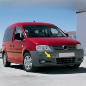 VW Caddy 2004-2010 Ön Tampon Çeki Demiri Kapağı Boyanmaz Tip 2K0807241 - 1