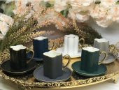 Acar Porselen 10710 6lı Kahve Fincan Takımı Karışık thumbnail 3