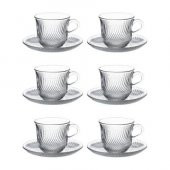 Paşabahçe Marmara 6 Kişilik Çay Nescafe Fincan Takımı 97768 - 4