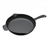 Lava Yuvarlak Saplı Demir Döküm 28 cm Kızartma Tavası - 1