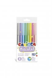CARIOCA Pastel Süper Yıkanabilir 8`li Keçeli Boya Kalemi - 1