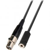 3 Pin Mini XLR Dişi - 3.5 mm Dişi Kamera için Çevirici - 1