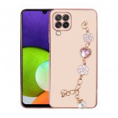 Galaxy A22 4G Kılıf El Tutamaçlı Kamera Korumalı Zore Taka Silikon Kapak - 5