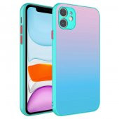 Apple iPhone 11 Kılıf Kamera Korumalı Renkli Temperli Zore X-Cam Kapak - 4