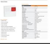 EDS AS495L LED Flaşörlü Metal Muhafazalı Harici Siren 110dB thumbnail 2