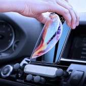 Gozimy 4 Nokta Destekli Tasarımlı Araç İçi Gümüş Telefon Tutucu - 4