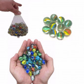 RENKLİ CAM MİSKET BİLYE EĞİTİCİ OYUNCAK 40 ADET - 2