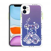 Apple iPhone 11 Kılıf Kamera Korumalı Desenli Sert Zore Hess Kapak - 8