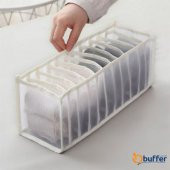 Gozimy Tela Kumaş Bölmeli Pratik Ev Dolap Düzenleme Çekmece İçi  Düzenleyici  Akordiyon Organizer - 4