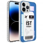 Apple iPhone 12 Pro Kılıf Airbag Kenarlı Renkli Desenli Silikon Zore Elegans Kapak - 5