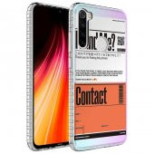 Xiaomi Redmi Note 8 Kılıf Airbag Kenarlı Renkli Desenli Silikon Zore Elegans Kapak - 7