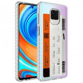 Xiaomi Redmi Note 9S Kılıf Airbag Kenarlı Renkli Desenli Silikon Zore Elegans Kapak - 10