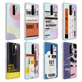 Xiaomi Redmi Note 8 Pro Kılıf Airbag Kenarlı Renkli Desenli Silikon Zore Elegans Kapak - 2