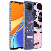 Xiaomi Redmi 9C Kılıf Airbag Kenarlı Renkli Desenli Silikon Zore Elegans Kapak - 3