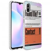 Xiaomi Redmi 9A Kılıf Airbag Kenarlı Renkli Desenli Silikon Zore Elegans Kapak - 7