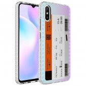 Xiaomi Redmi 9A Kılıf Airbag Kenarlı Renkli Desenli Silikon Zore Elegans Kapak - 10