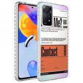 Xiaomi Redmi Note 11 Global Kılıf Airbag Kenarlı Renkli Desenli Silikon Zore Elegans Kapak - 7
