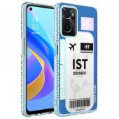 Oppo A96 4G Kılıf Airbag Kenarlı Renkli Desenli Silikon Zore Elegans Kapak - 5