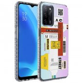 Oppo A54 4G Kılıf Airbag Kenarlı Renkli Desenli Silikon Zore Elegans Kapak - 9