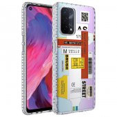 Oppo A74 4G Kılıf Airbag Kenarlı Renkli Desenli Silikon Zore Elegans Kapak thumbnail 9